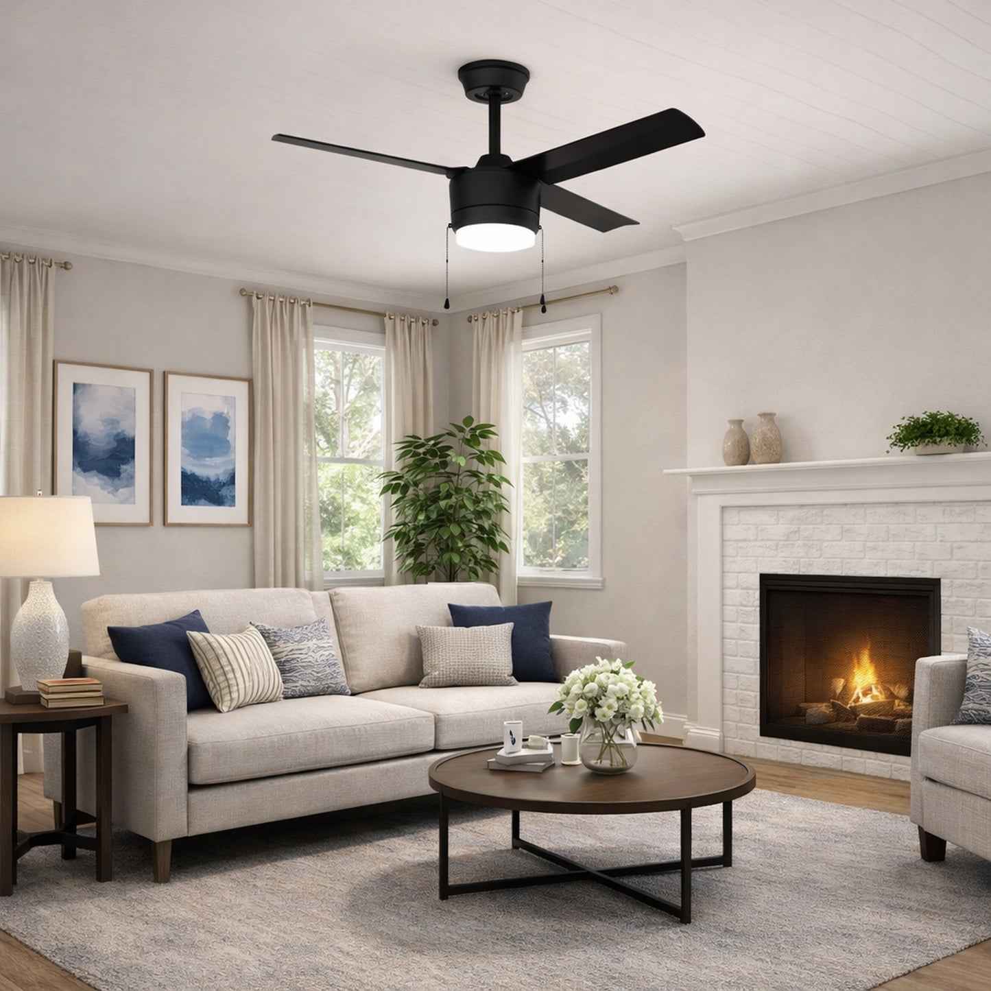 52" Rockford III Matte Black or Brushed Nickel