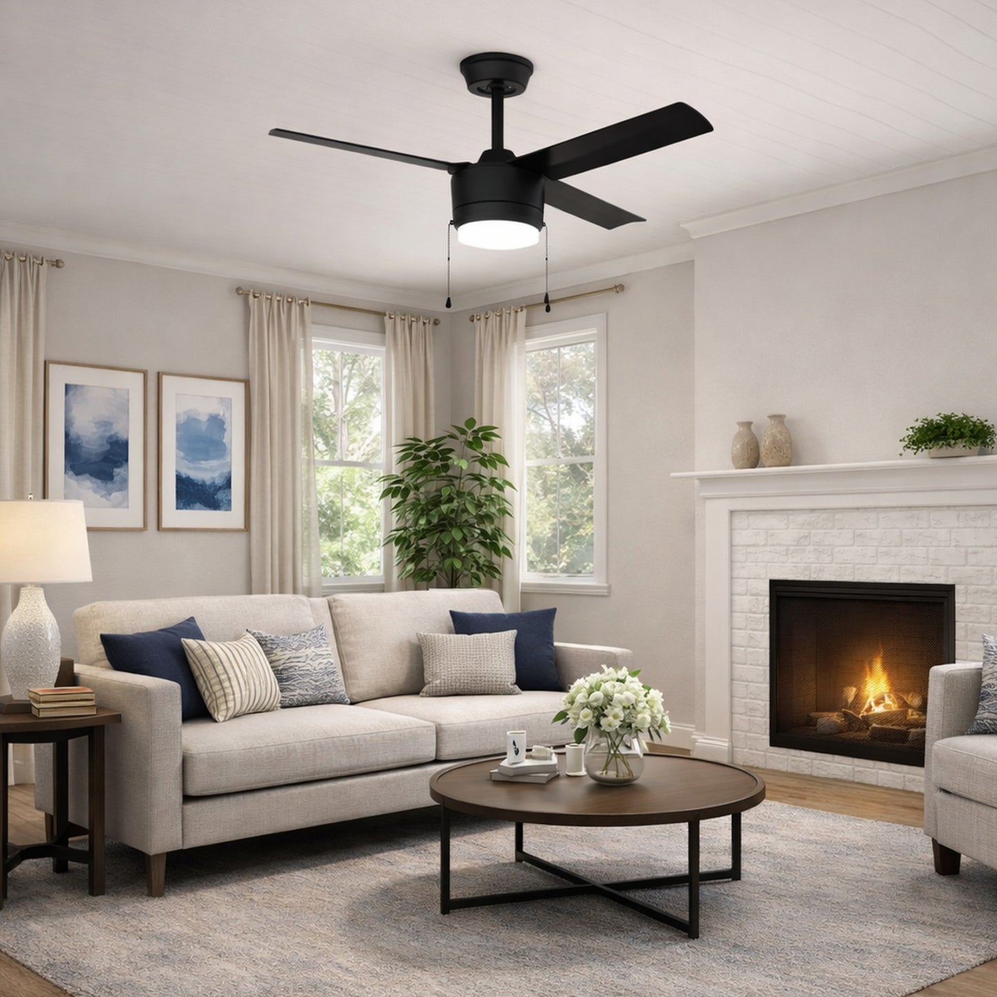 52" Rockford III Matte Black or Brushed Nickel